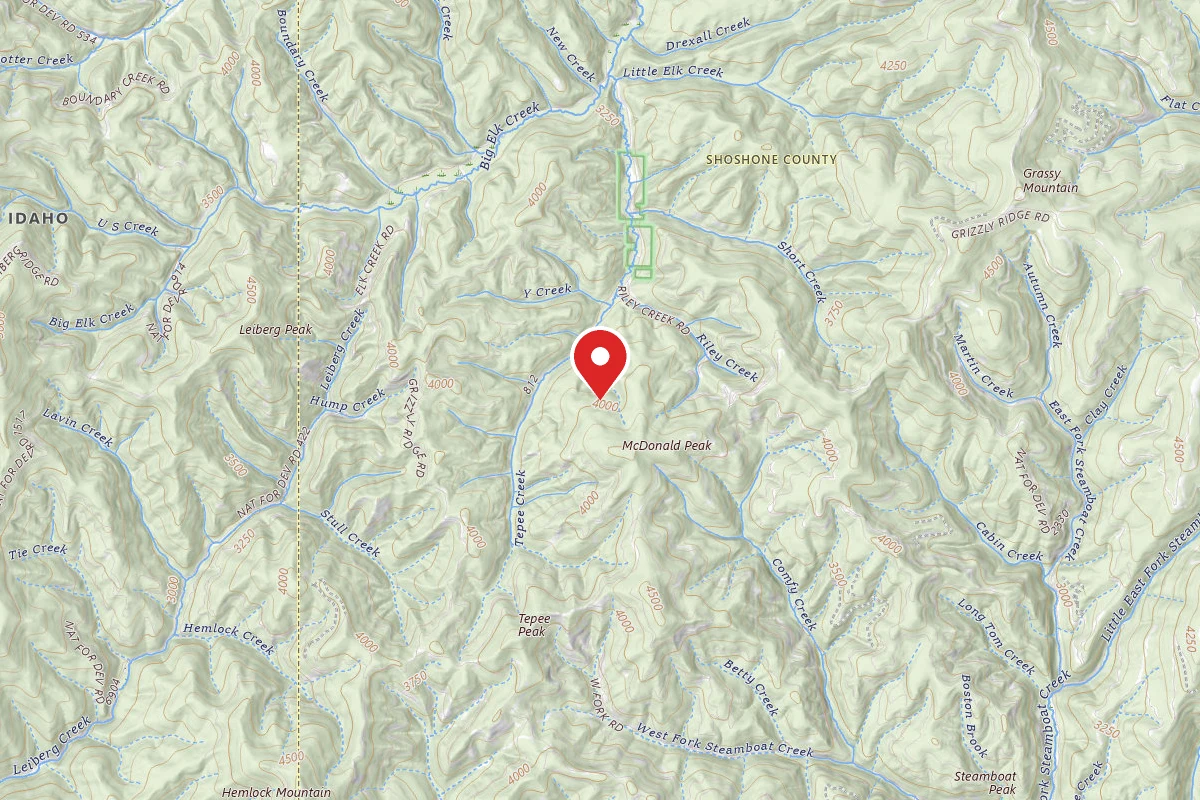 Idaho Panhandle Dispersed Campsite RD 796 MM 2.4