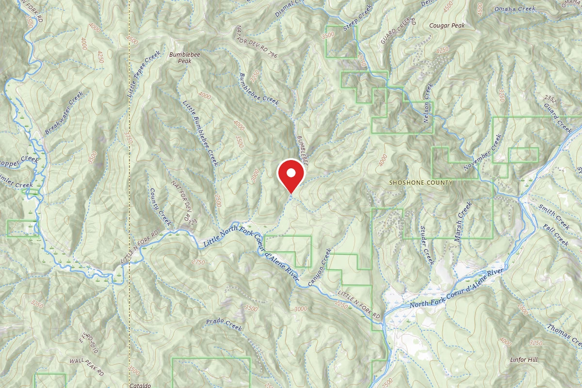 Idaho Panhandle Dispersed Campsite RD 796 MM .6
