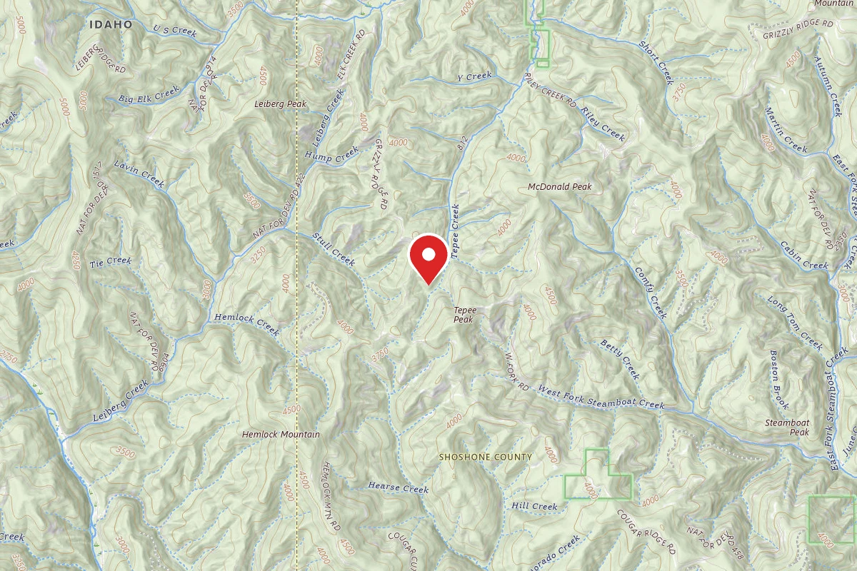 Idaho Panhandle Dispersed Campsite RD 812 MM .4