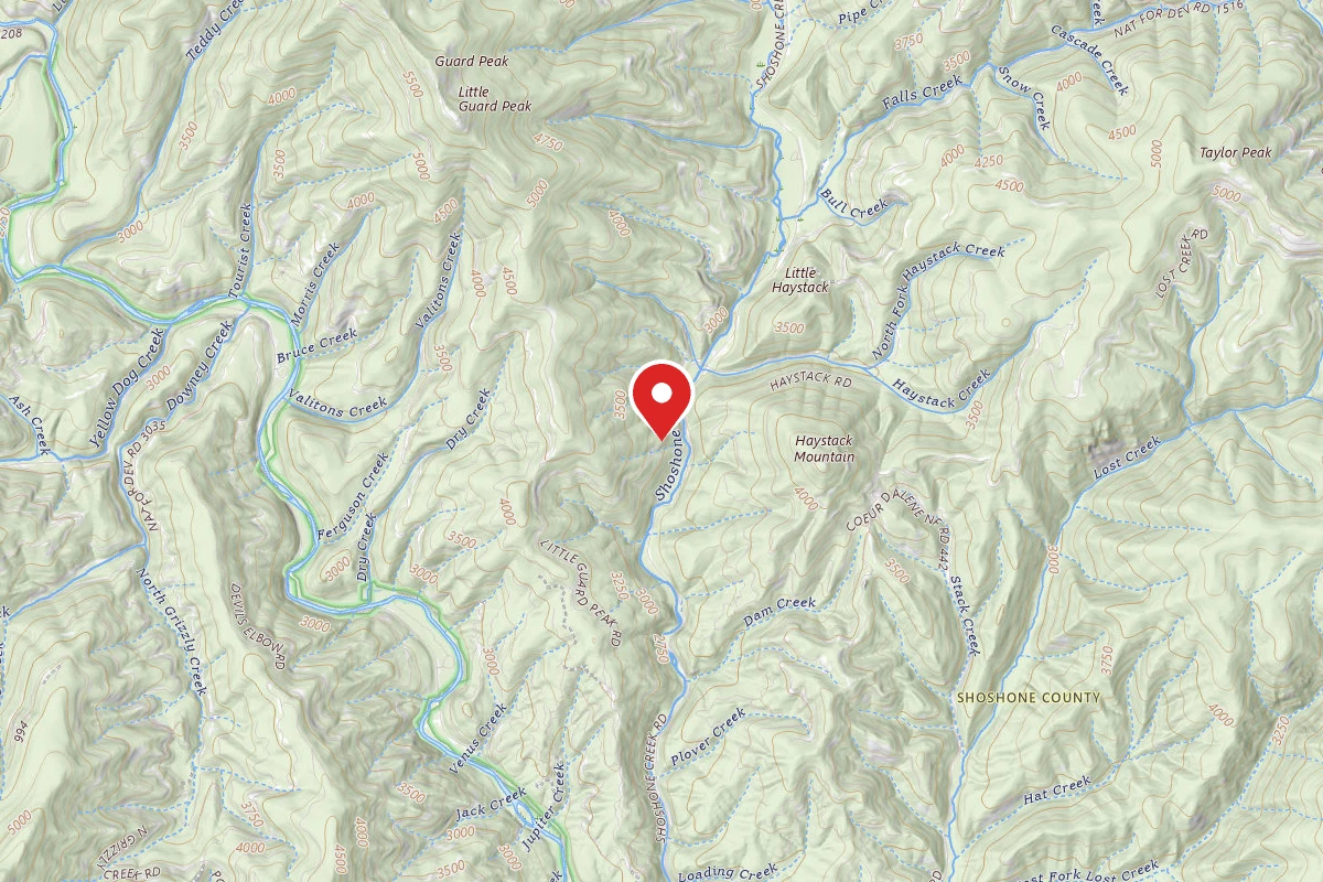 Idaho Panhandle Dispersed Campsite RD 1504 SITE 2