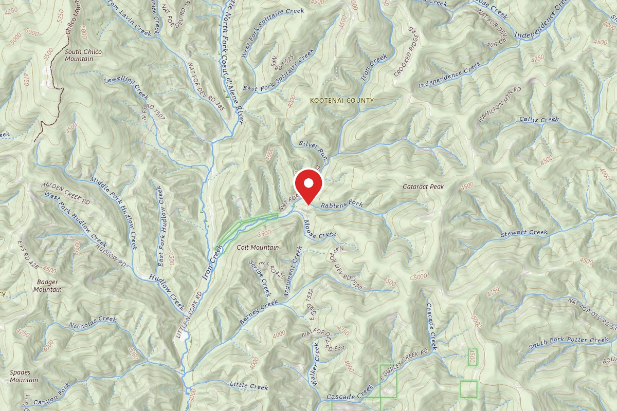 Idaho Panhandle Dispersed Campsite RD 1532 SITE 1