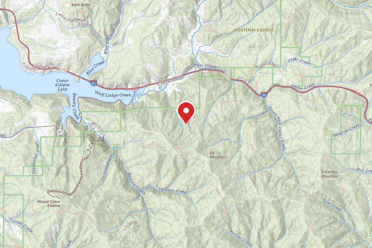 Idaho Panhandle Dispersed Campsite RAD 1575 SITE 3