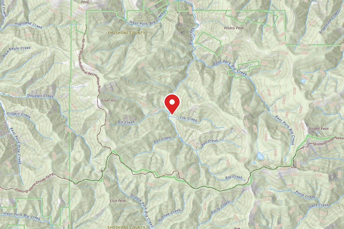 Idaho Panhandle Dispersed Campsite RD 2354 MM 5.5
