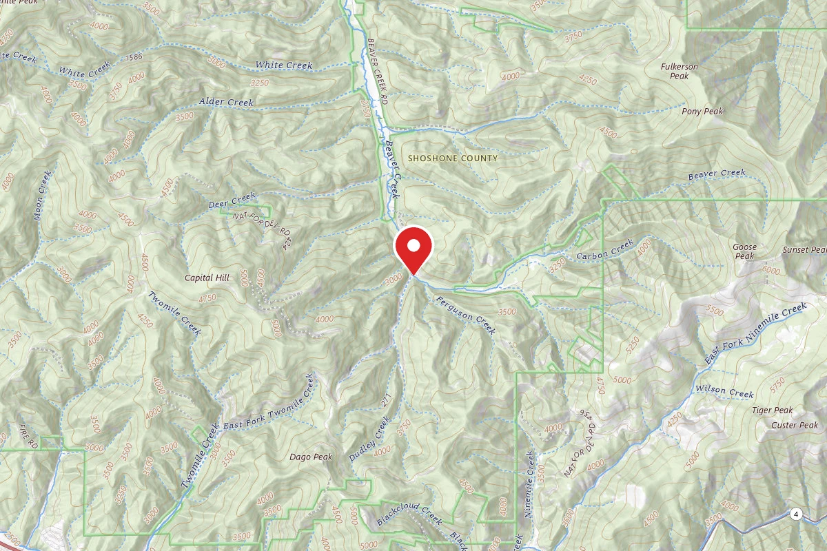 Idaho Panhandle Dispersed Campsite RD 271 SITE 2