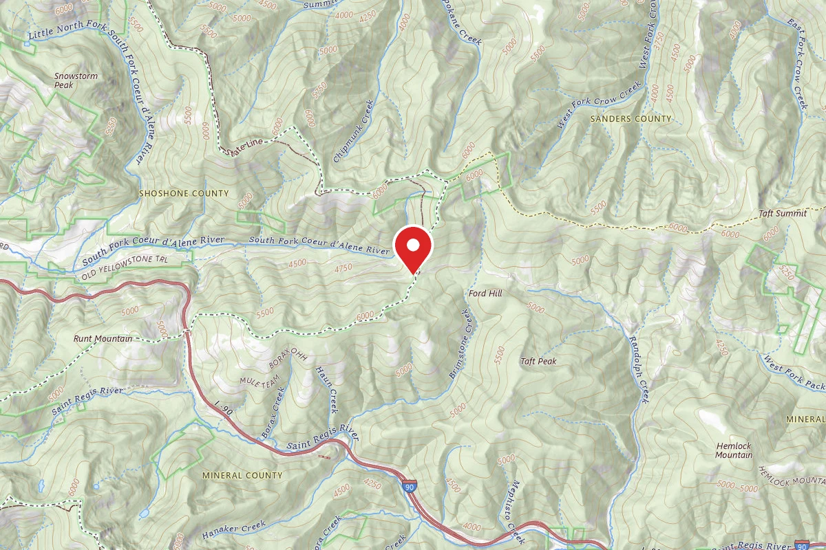 Idaho Panhandle Dispersed Campsite RD 3025 SITE 4