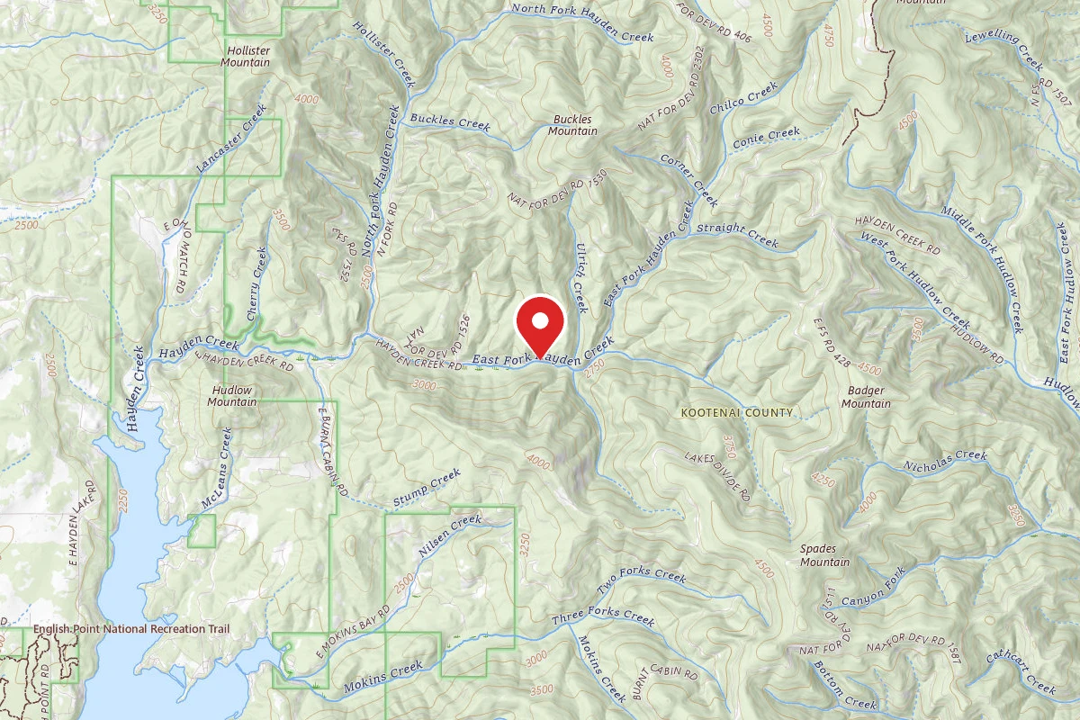 Idaho Panhandle Dispersed Campsite RD 437 SITE 10