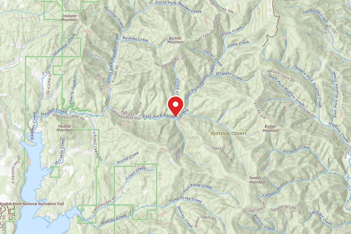 Idaho Panhandle Dispersed Campsite RD 437 SITE 12