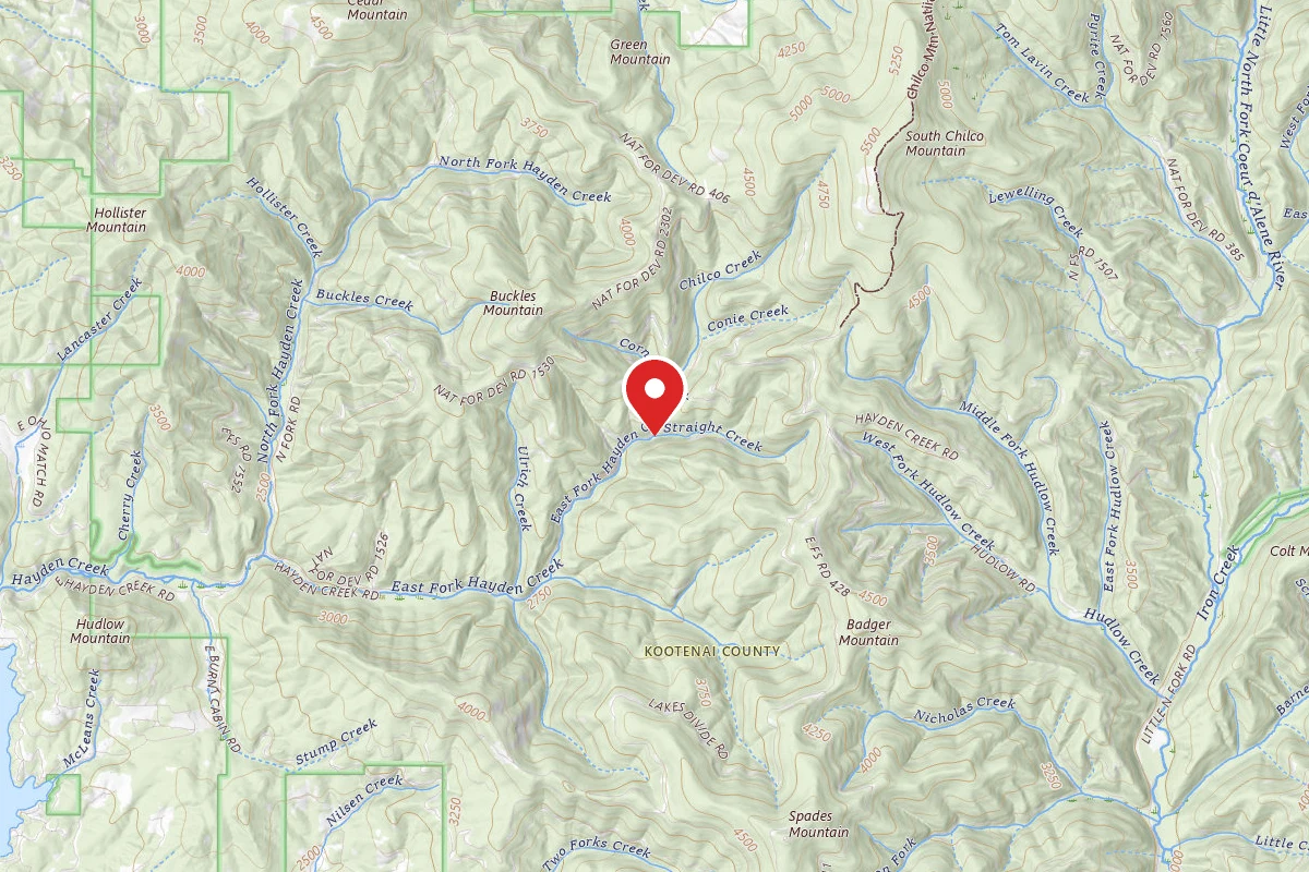 Idaho Panhandle Dispersed Campsite RD 437 SITE 22