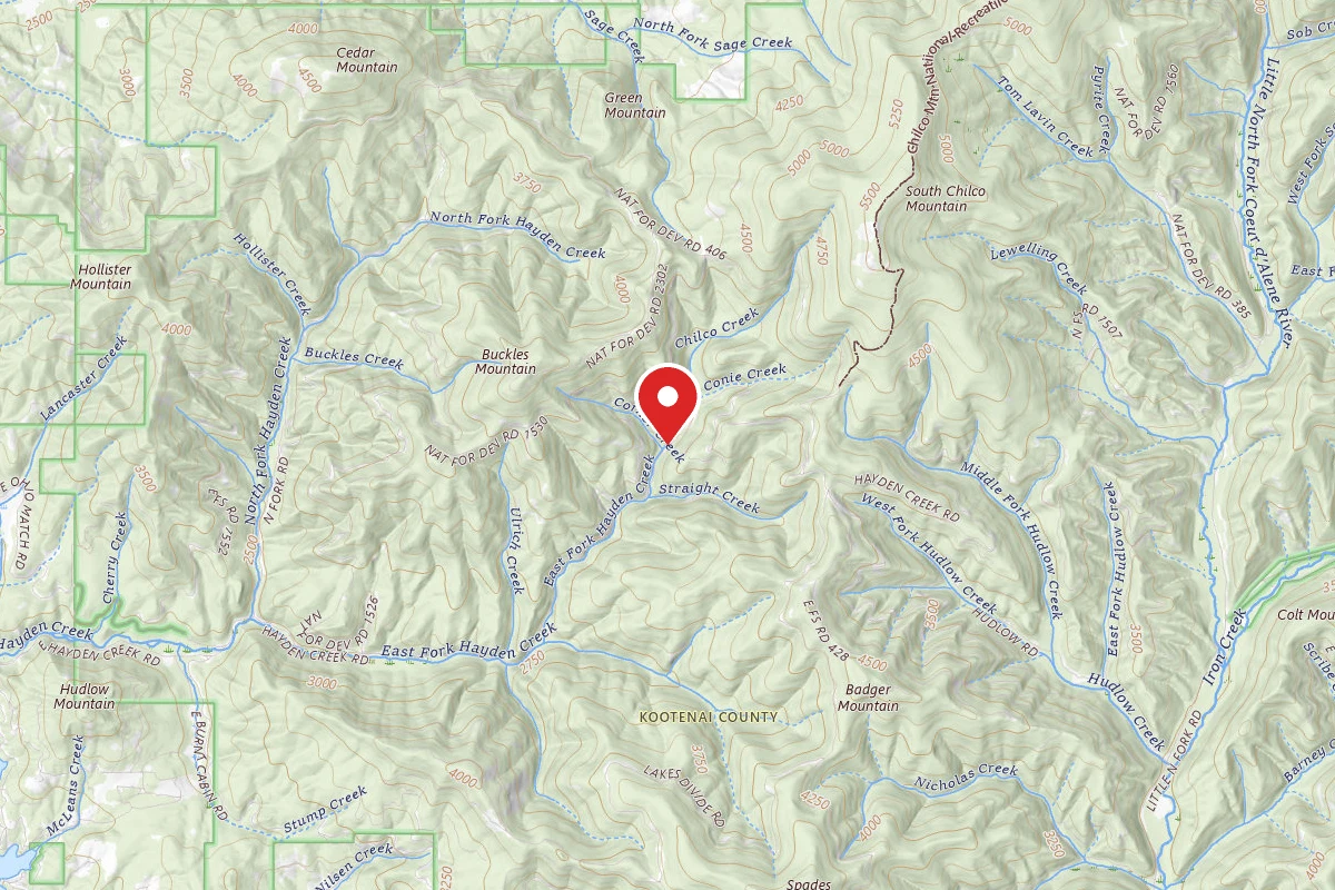 Idaho Panhandle Dispersed Campsite RD 437 SITE 23