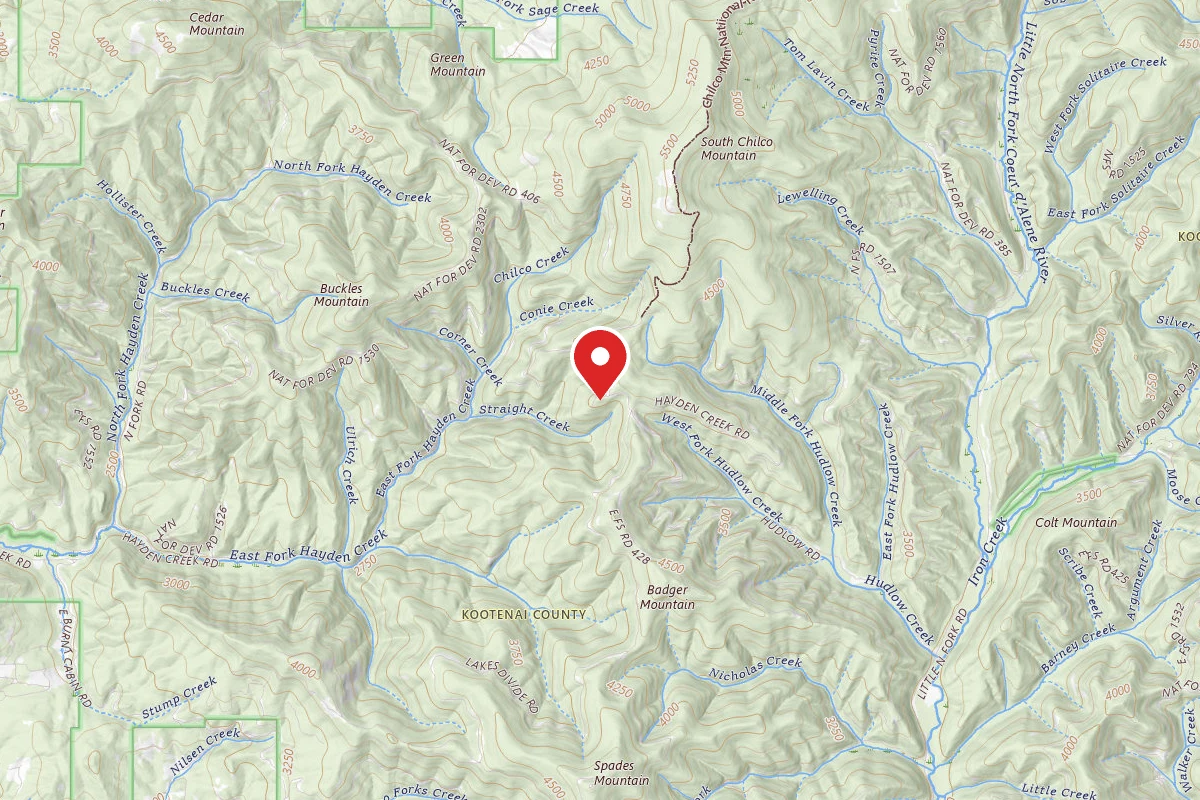 Idaho Panhandle Dispersed Campsite RD 437 SITE 24