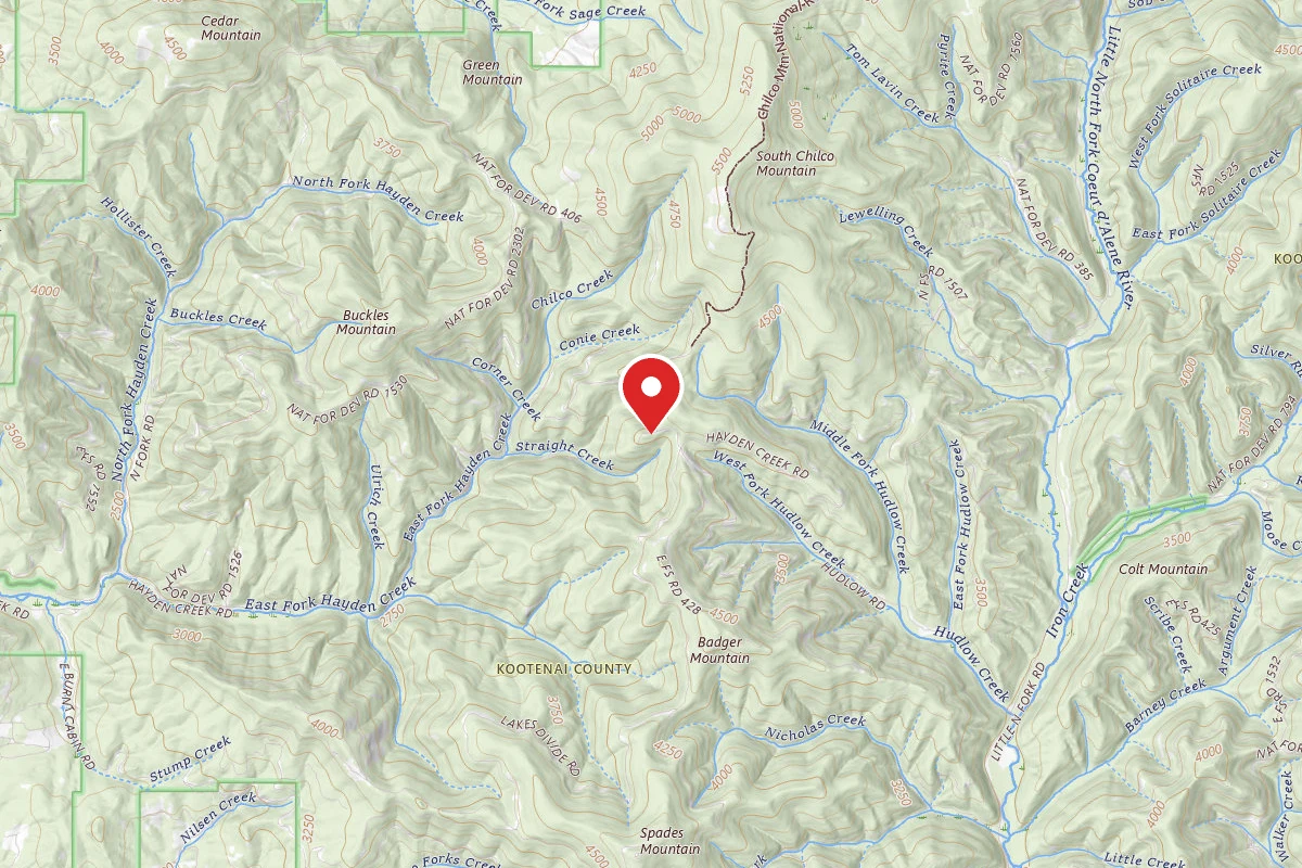Idaho Panhandle Dispersed Campsite RD 437 SITE 25