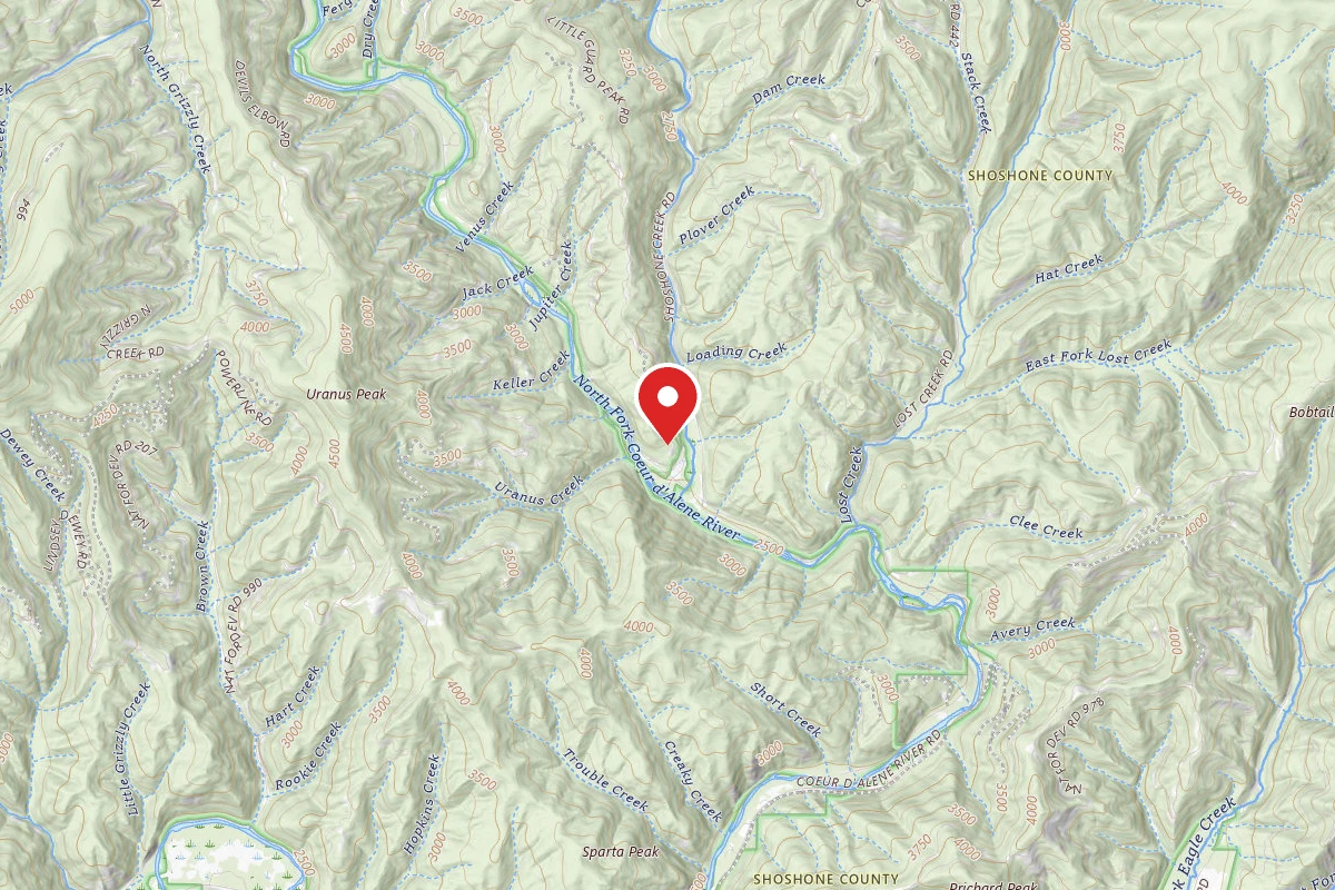 Idaho Panhandle Dispersed Campsite RD 602 SITE 1