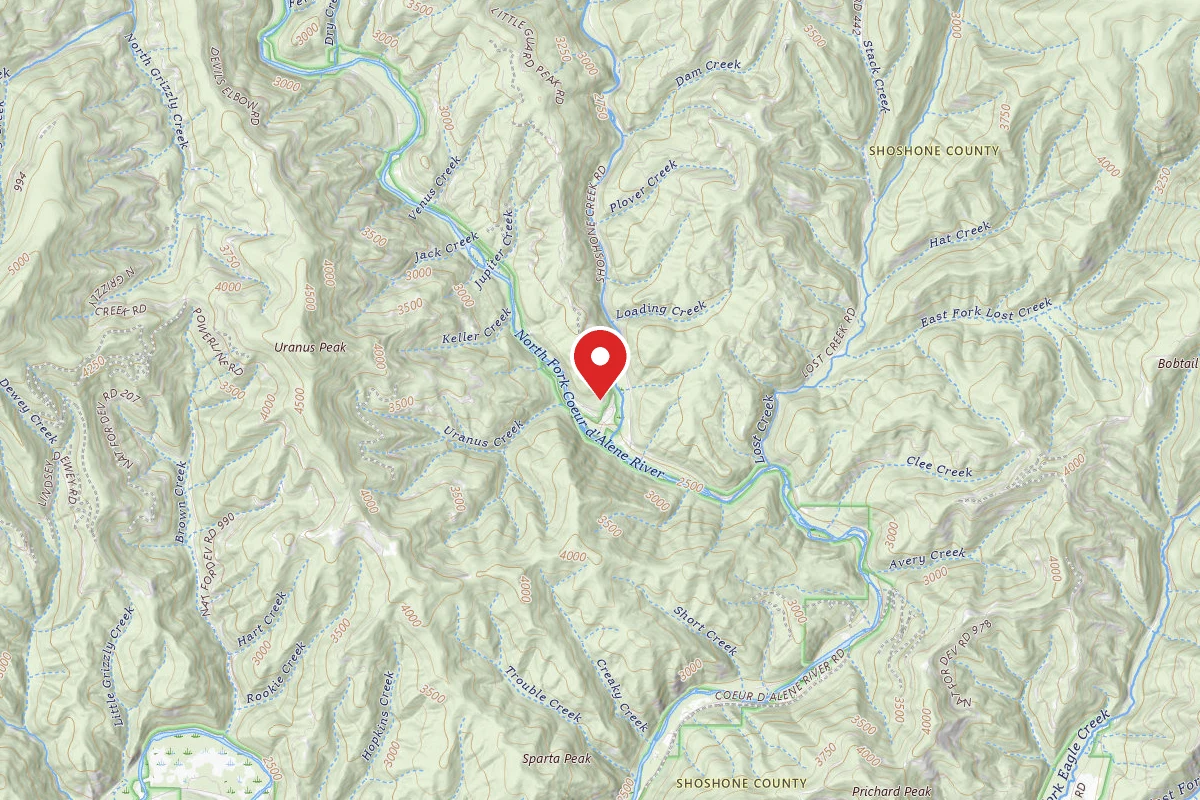 Idaho Panhandle Dispersed Campsite RD 602 SITE 2