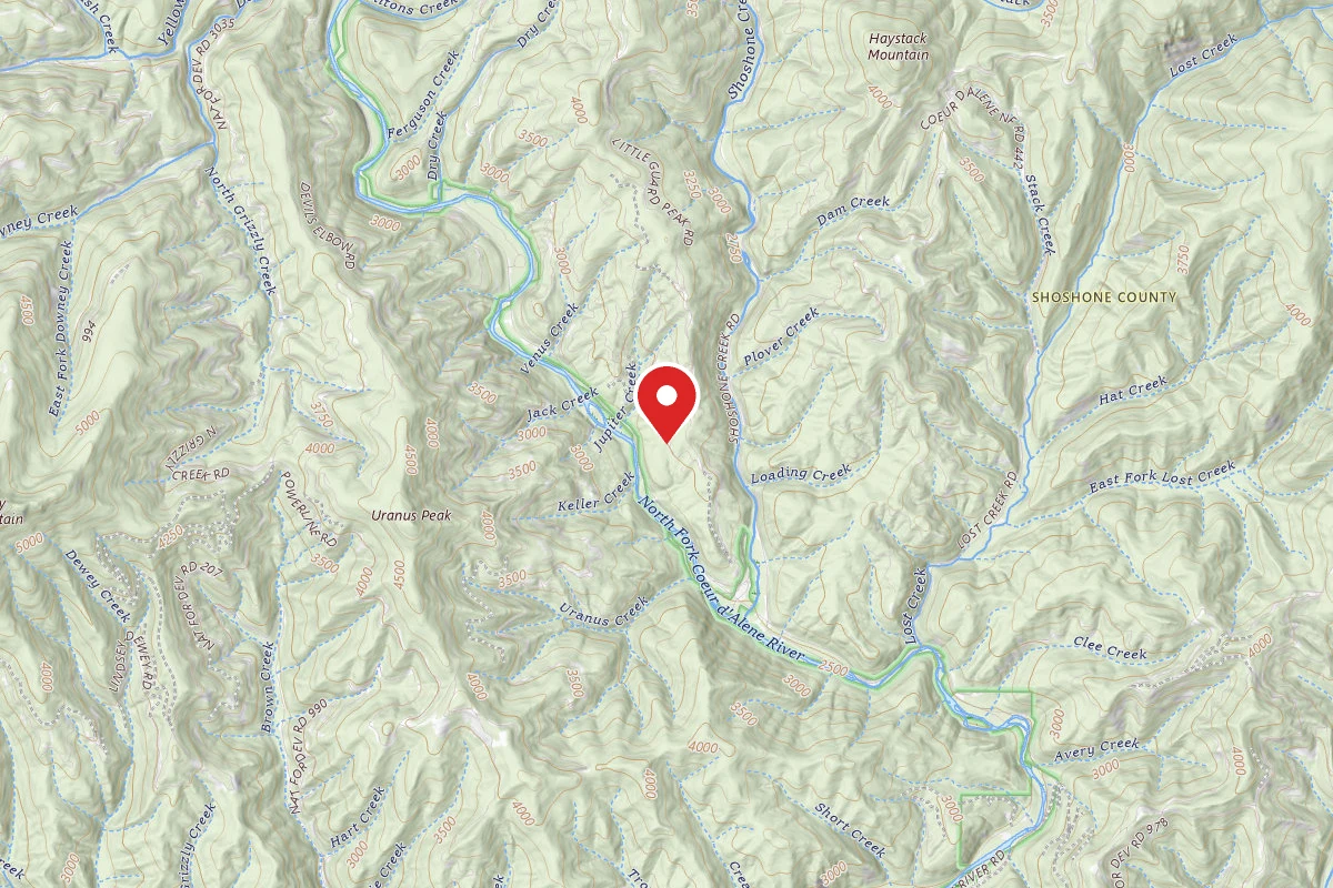 Idaho Panhandle Dispersed Campsite RD 602 SITE 3