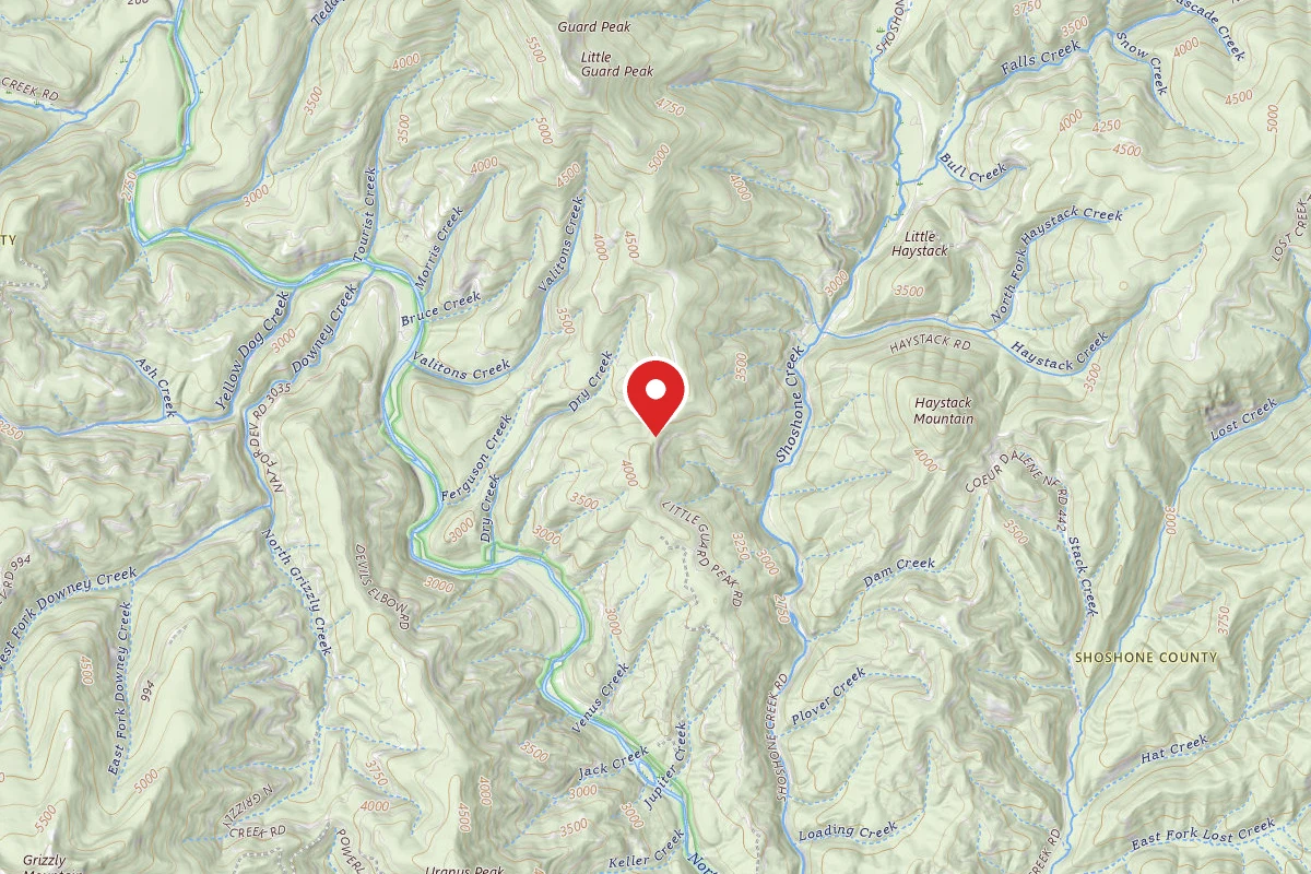 Idaho Panhandle Dispersed Campsite RD 602 SITE 5