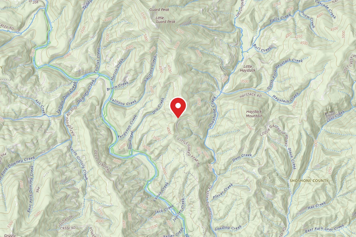 Idaho Panhandle Dispersed Campsite RD 602 SITE 6