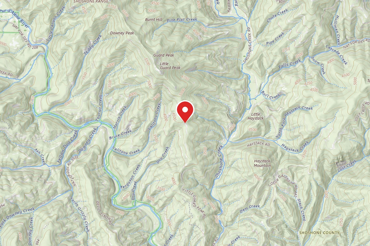 Idaho Panhandle Dispersed Campsite RD 602 SITE 7