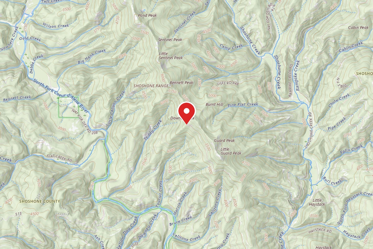 Idaho Panhandle Dispersed Campsite RD 604 SITE 8
