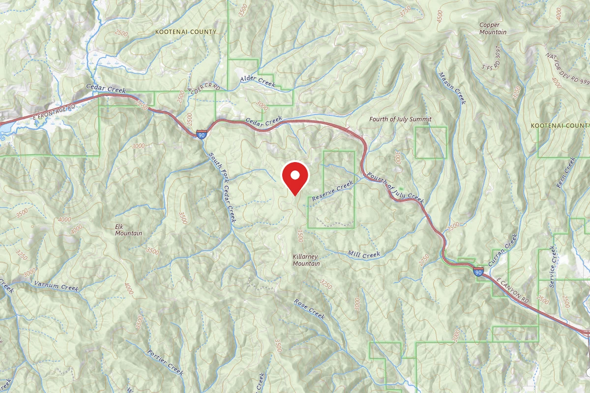 Idaho Panhandle Dispersed Campsite RD 614 SITE 13