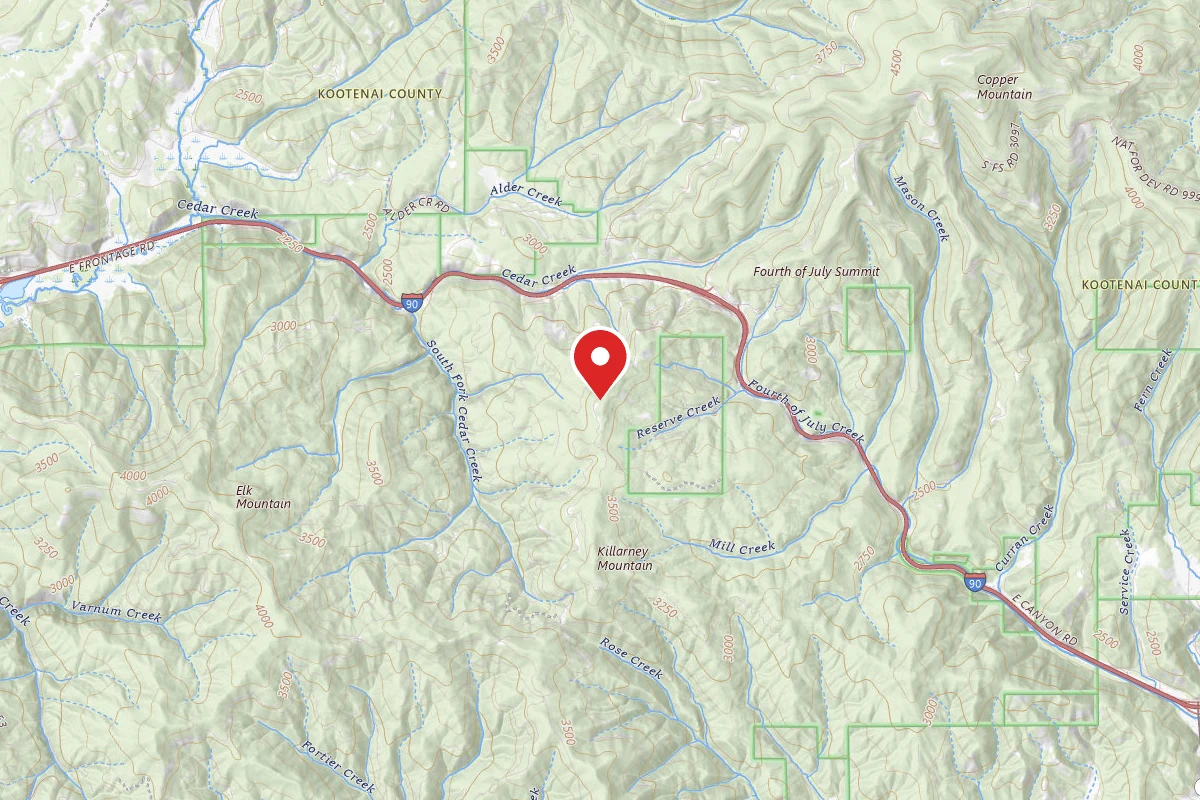 Idaho Panhandle Dispersed Campsite RD 614 SITE 14
