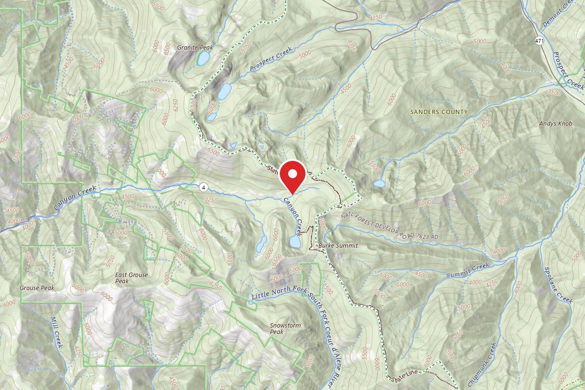 Idaho Panhandle Dispersed Campsite RD 615 SITE 1