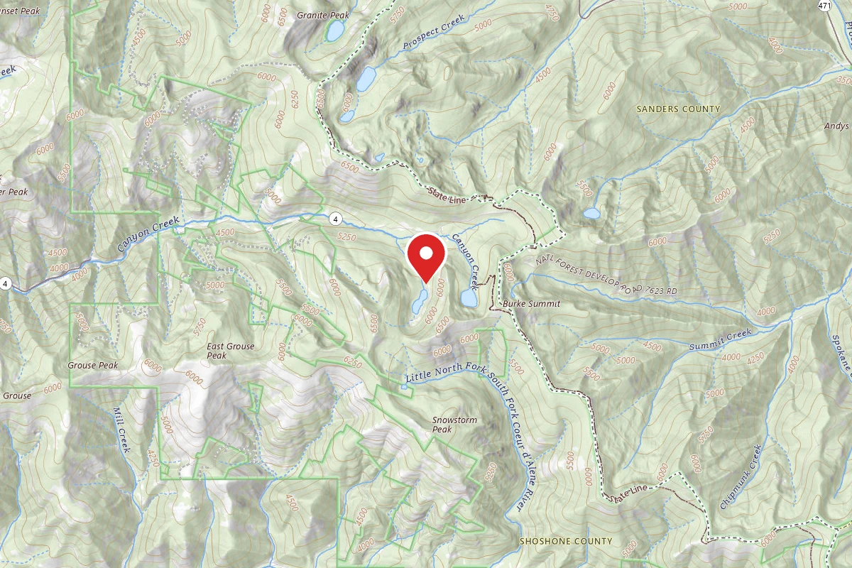 Idaho Panhandle Dispersed Campsite RD 615 SITE 3