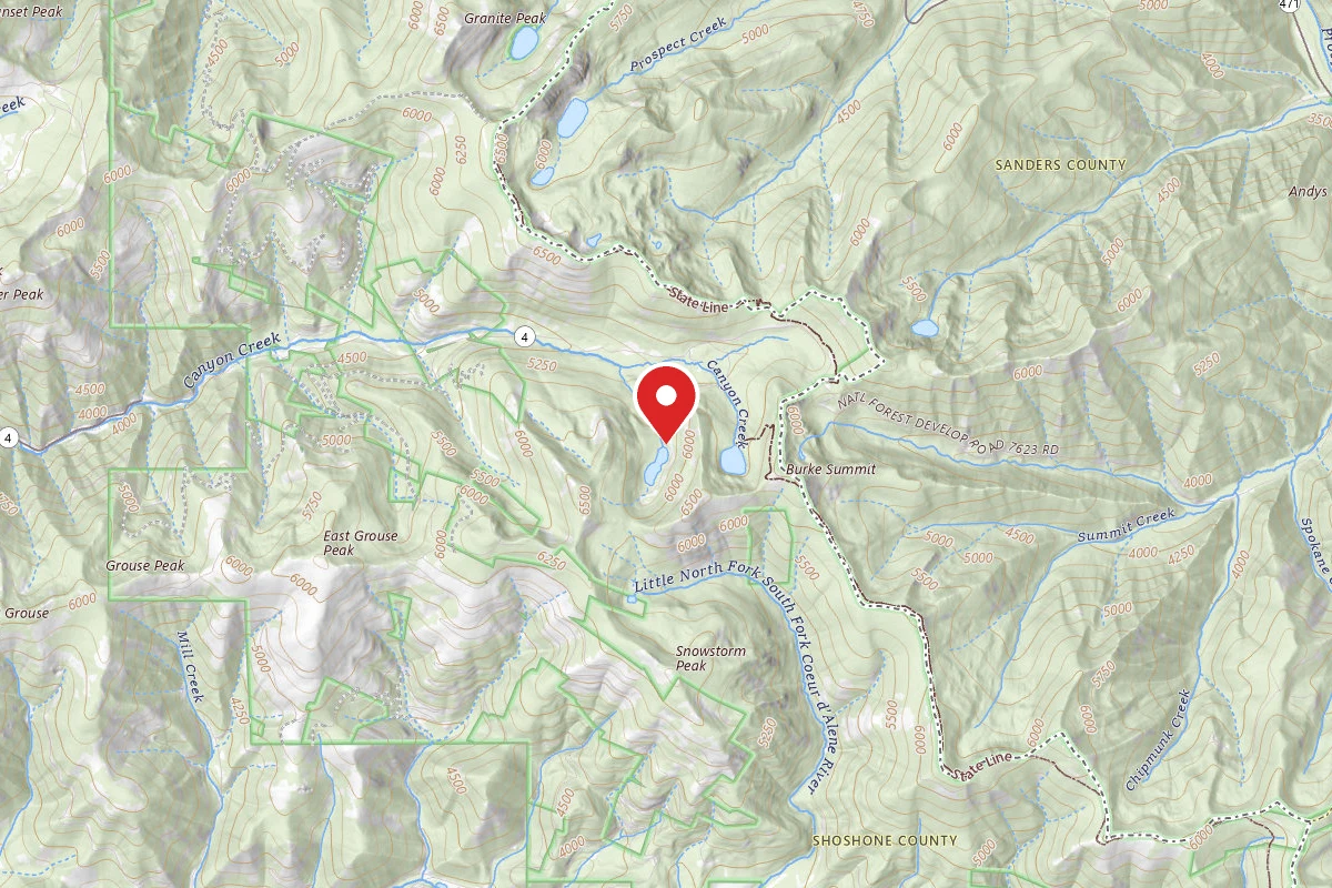 Idaho Panhandle Dispersed Campsite ROAD 615 SITE 4