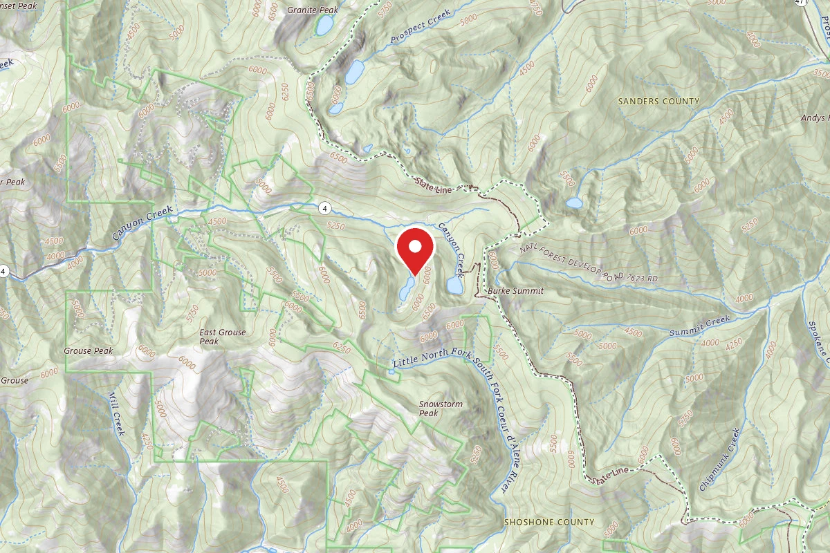 Idaho Panhandle Dispersed Campsite RD 615 SITE 6