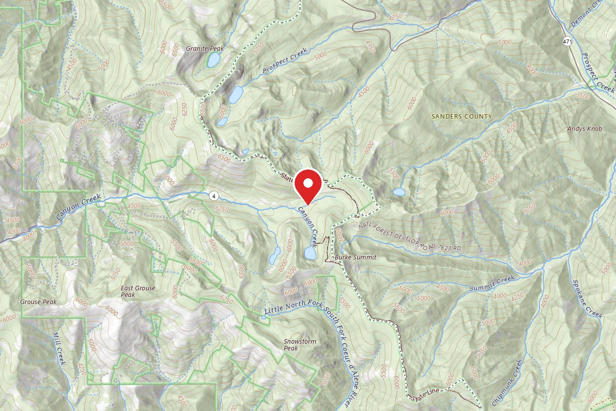 Idaho Panhandle Dispersed Campsite RD 615 SITE 2