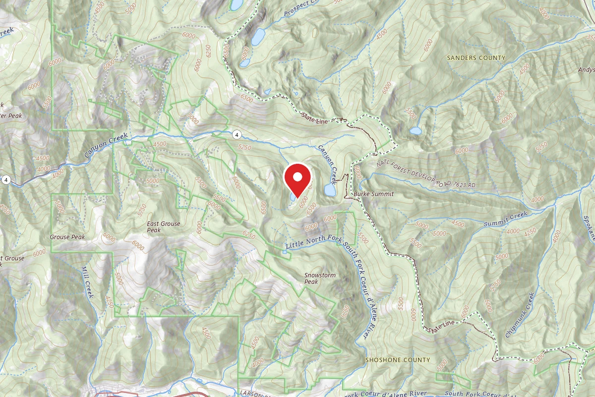 Idaho Panhandle Dispersed Campsite RD 615 SITE 7E