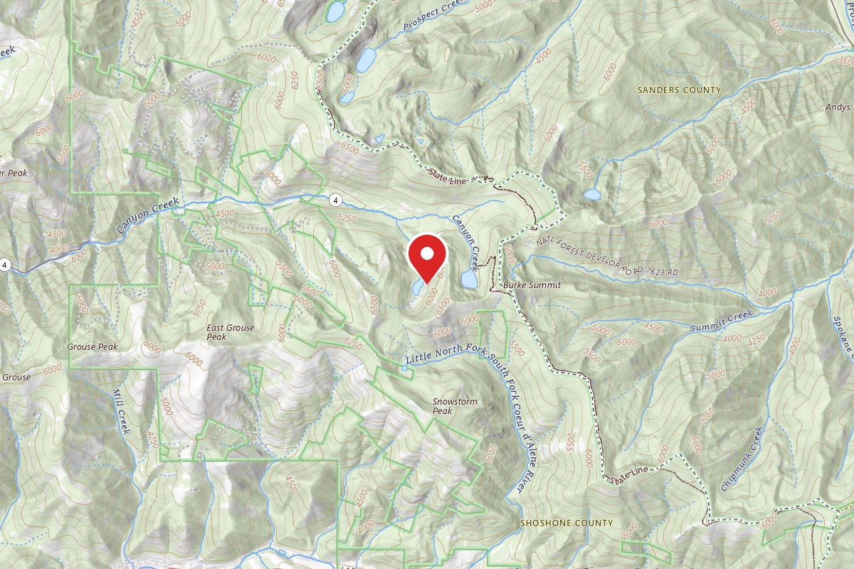 Idaho Panhandle Dispersed Campsite RD 615 SITE 7I