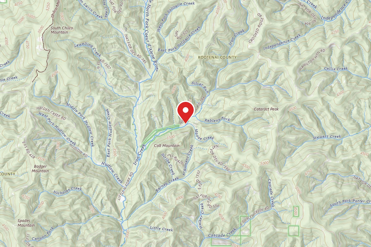 Idaho Panhandle Dispersed Campsite RD 794 SITE 1