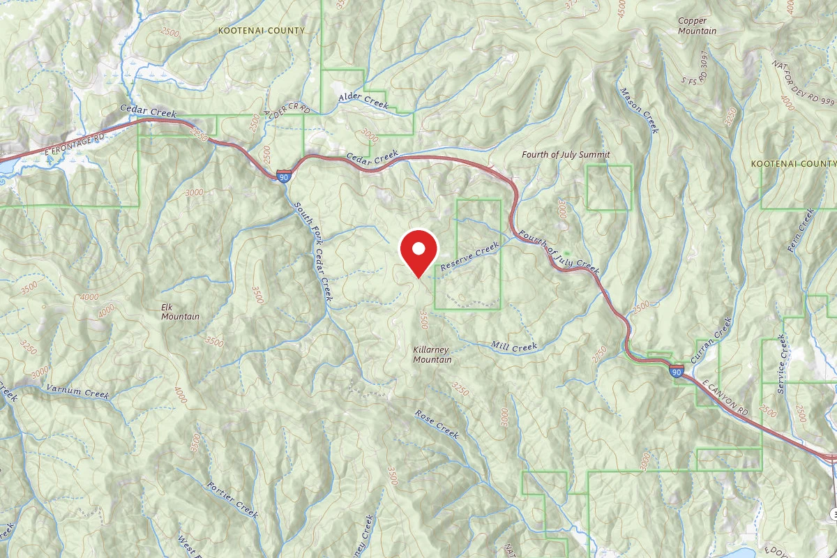 Idaho Panhandle Dispersed Campsite RD 918 SITE 1