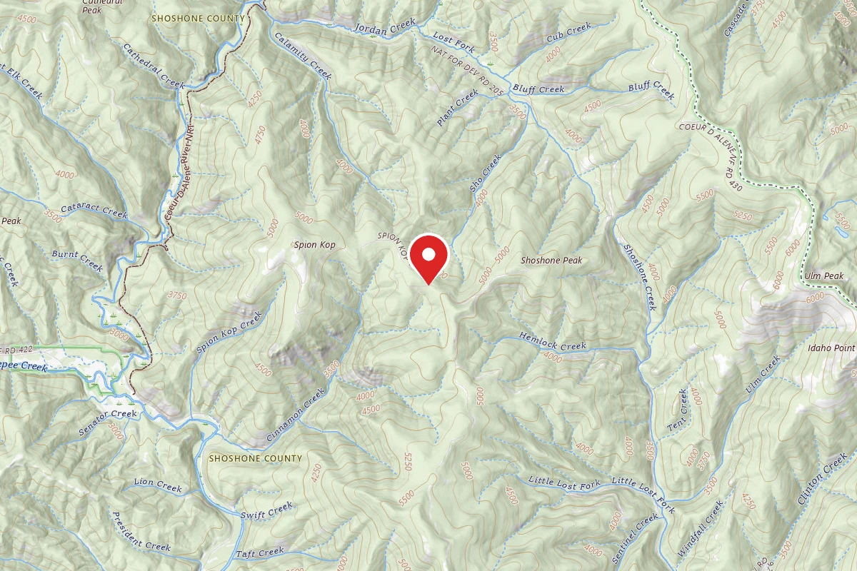 Idaho Panhandle Dispersed Campsite RD 992 SITE 2