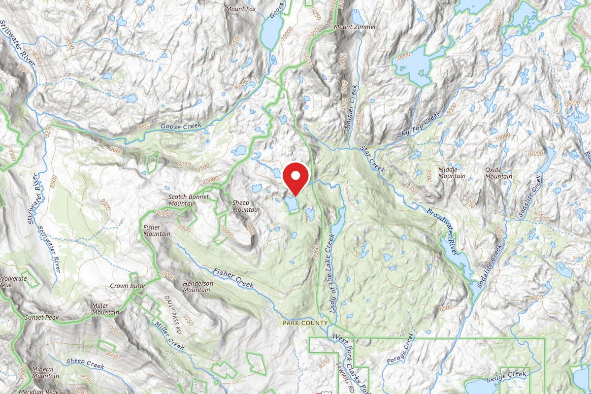 Custer Gallatin Dispersed Campsite ROUND LAKE-006