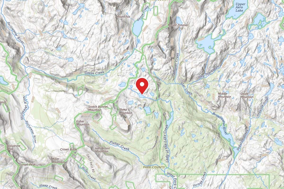 Custer Gallatin Dispersed Campsite LONG LAKE-003