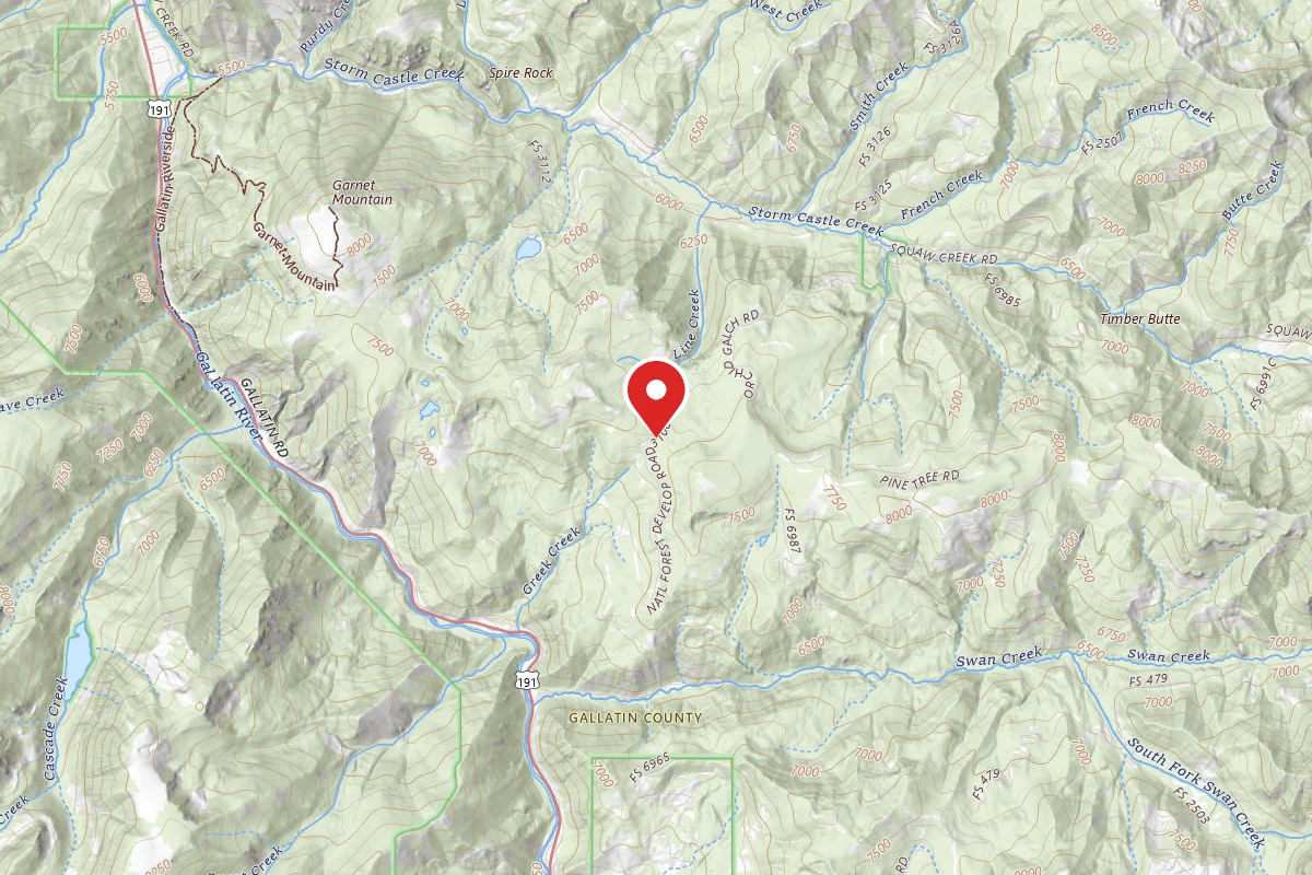 Custer Gallatin Dispersed Campsite FR3108-09