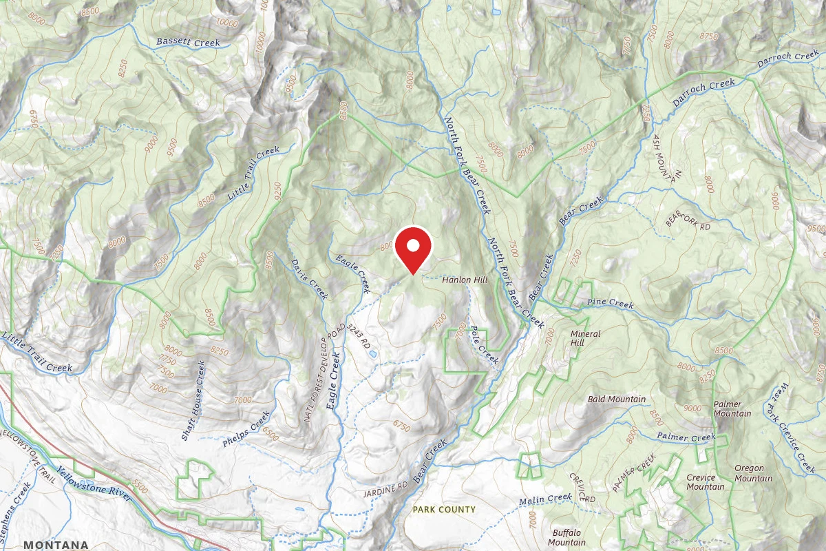 Custer Gallatin Dispersed Campsite POLE CREEK ROAD-001A