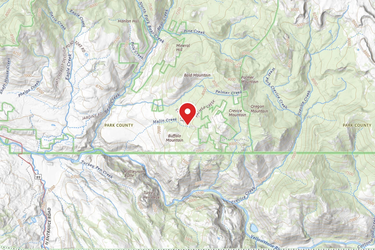 Custer Gallatin Dispersed Campsite CREVICE MTN ROAD-001B