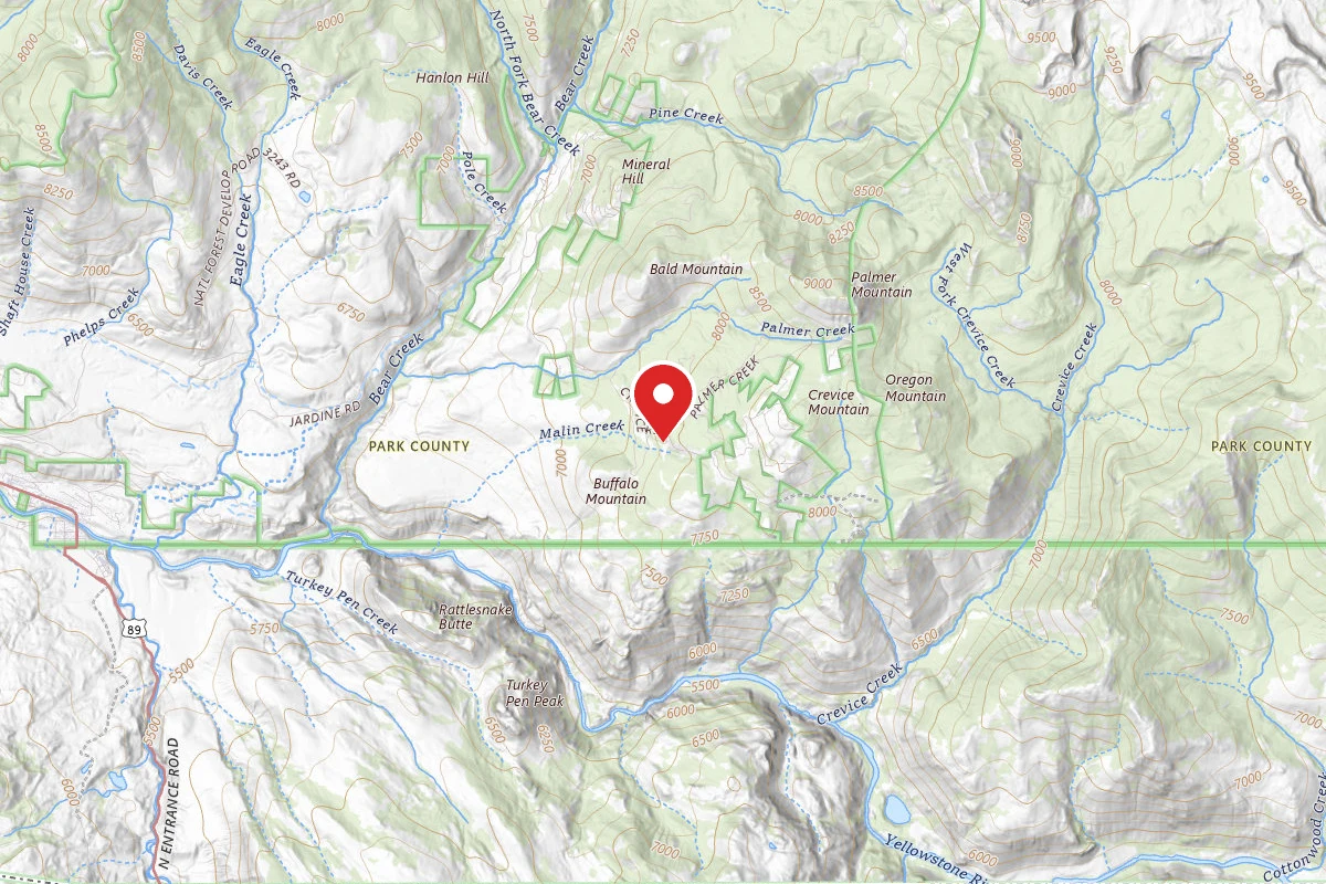 Custer Gallatin Dispersed Campsite CREVICE MTN ROAD-001C