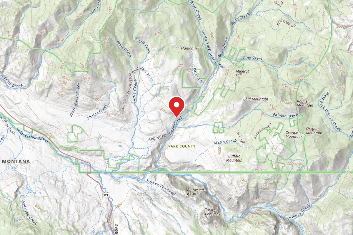 Custer Gallatin Dispersed Campsite JARDINE ROAD-001