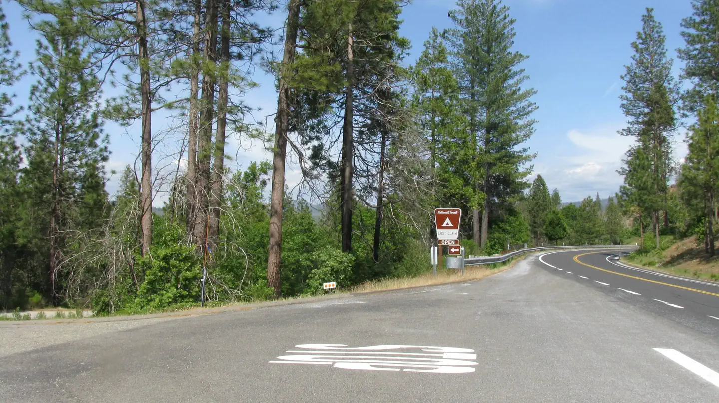 Lost Claim — Lost Claim Campground Highway Entrance