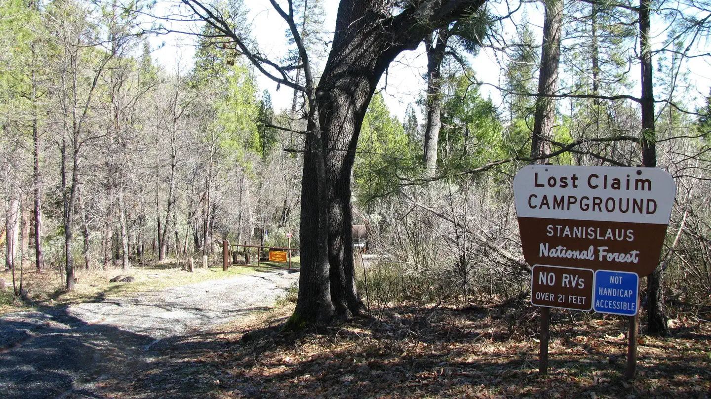 Lost Claim — Lost Claim Campground Entrance