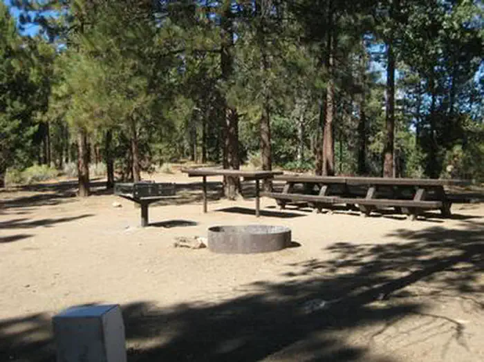 Skyline Group Campground — Shade, Picnic Tables, BBQ Grill & Fire Pit of the Skyline Campground