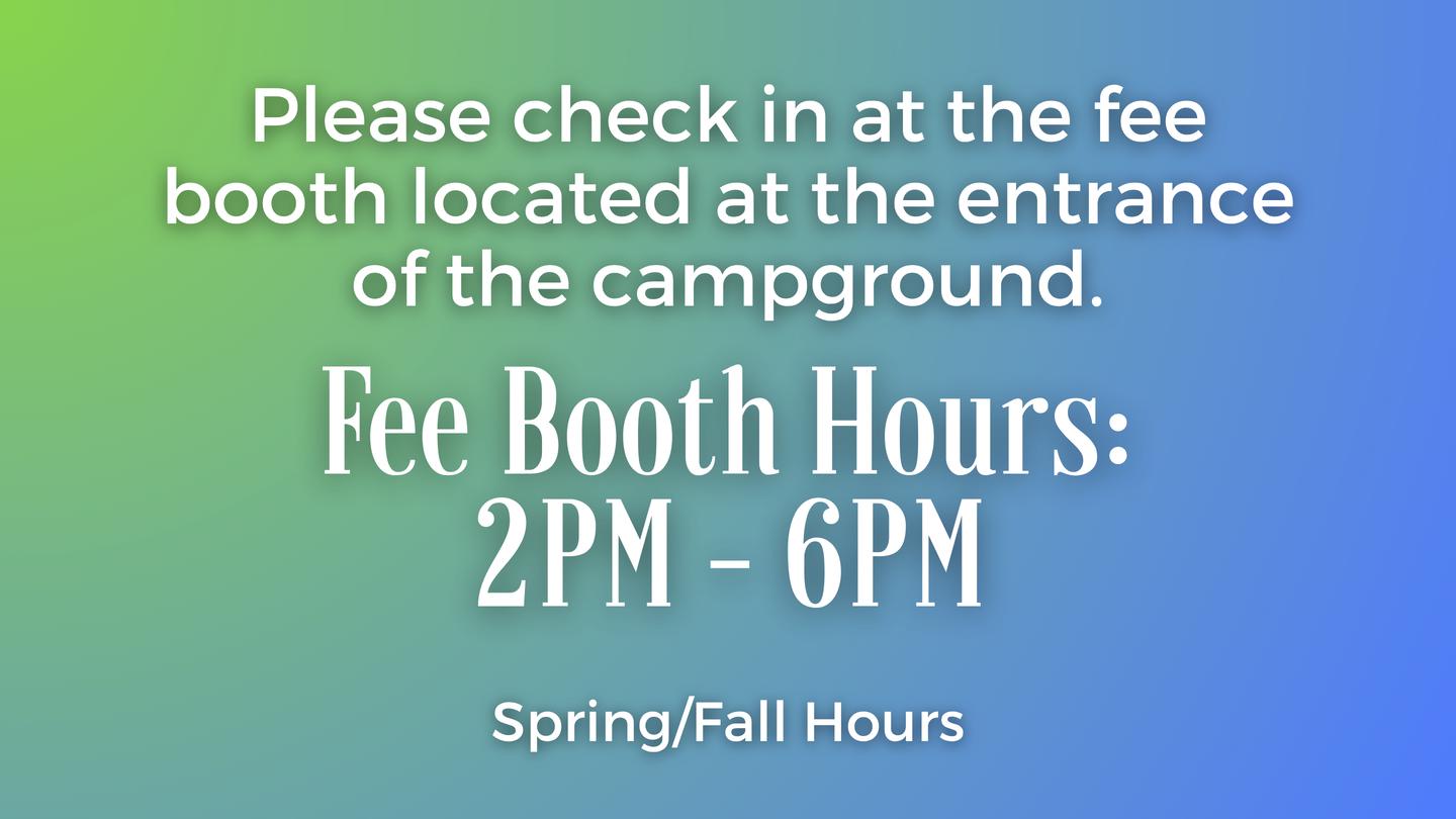 Forrest W. Bo Wood — Forrest W. Bo Wood Campground Fee Booth Hours