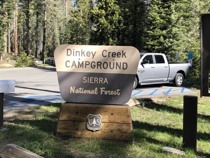 Dinkey Creek — Campground Sign