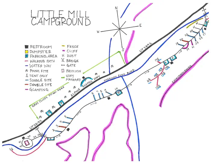 Little Mill — Campground Map