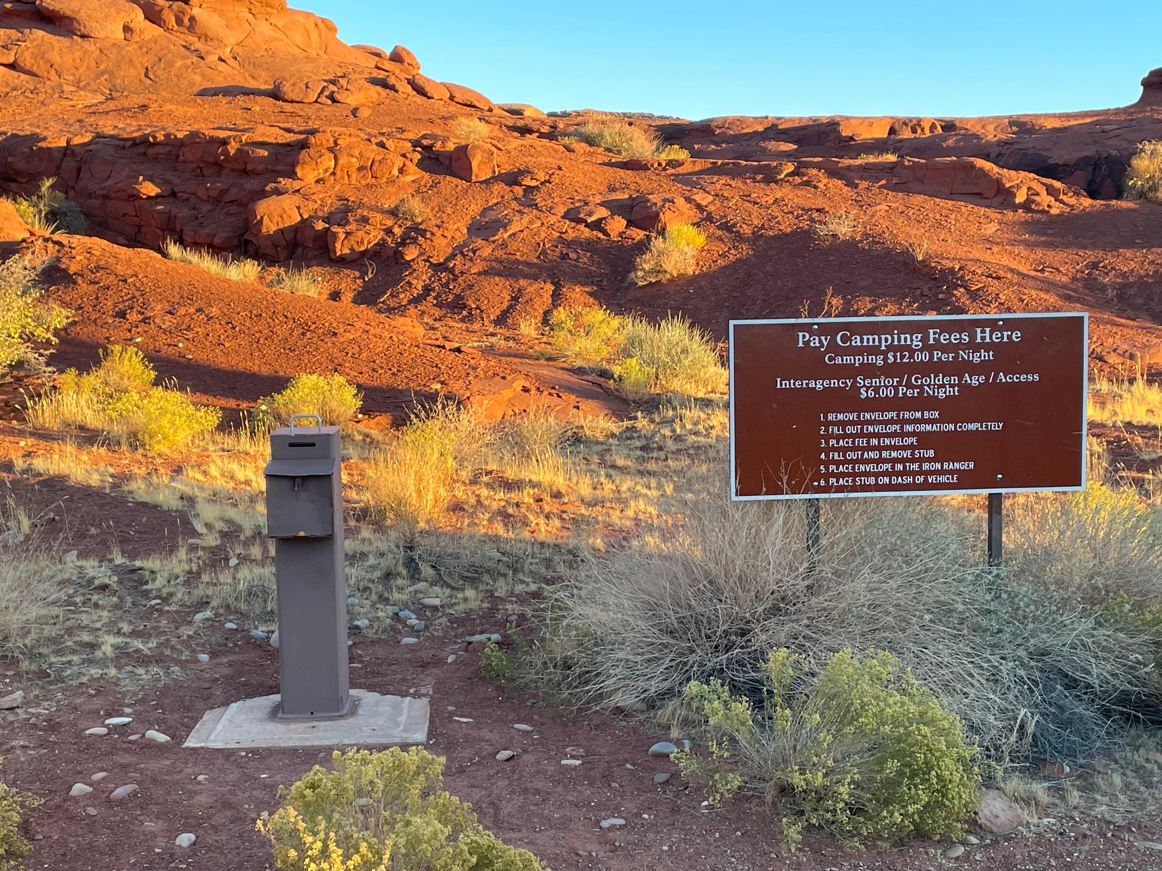 Farley Camping Area — Farley Canyon Camping Fee Station