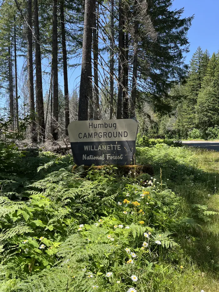 Humbug Campground — HUMBUG CAMPGROUND Sign
