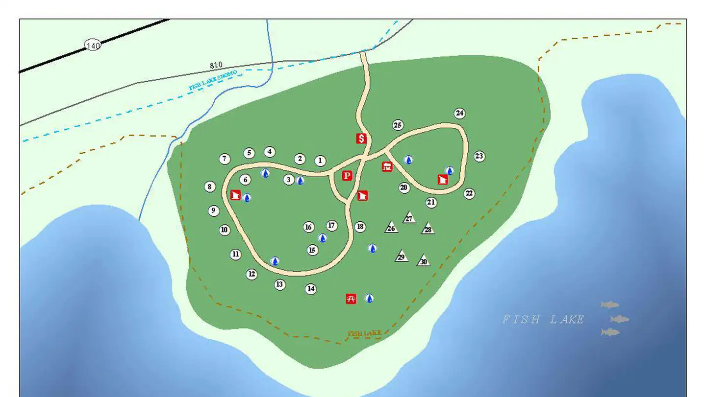 Doe Point Campground — Doe Point Campground Map